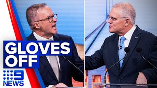 Morrison and Albanese clash in heated debate | 9 News Australia