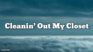 Cleanin’ Out My Closet Song by Eminem song lyrics video