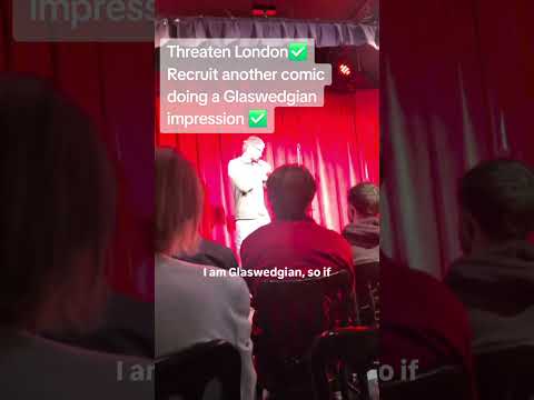 Glaswedgian in London       #standupcomedy #comedy #standup #scottishcomedy #jokes #glasgow #funny