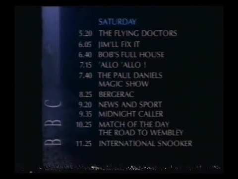 BBC1 Closedown - 1989