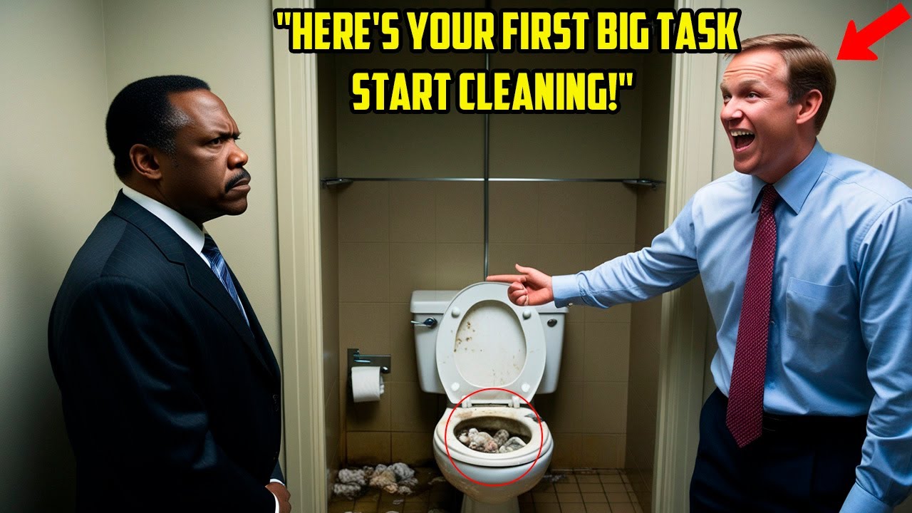 RACIST STAFF BULLIED A BLACK ROOKIE AND FORCED HIM TO CLEAN UP, NOT KNOWING HE WAS THEIR NEW BOSS