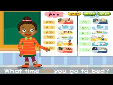 Lesson 8 what time do you get up chant