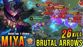 Download lagu 26 Kills!! Miya Modena Butterfly with Deadly Arrows!! - Build Top 1 Global Miya ~ MLBB mp3