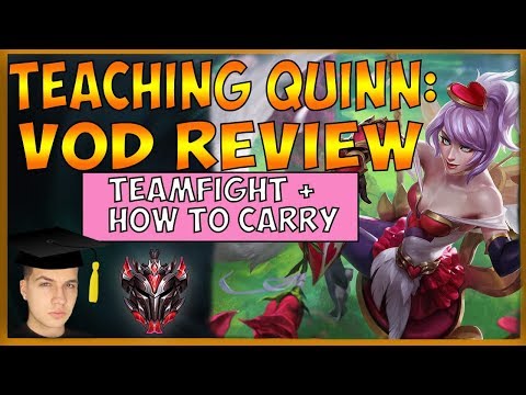 TEACHING TEAMFIGHTING + HOW TO CARRY LOSING LANES WITH QUINN THROUGH ANALYSIS!  - League of Legends