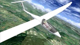 preview picture of video 'FSX - Aerosoft Discus Glider X'