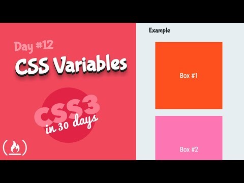 CSS Variables: CSS Tutorial (Day 12 of CSS3 in 30 Days)