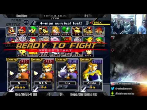 Nebs After Dark #27: Doubles - R1: Gee/Steve-O [R] vs. Hope/Glistening [G]