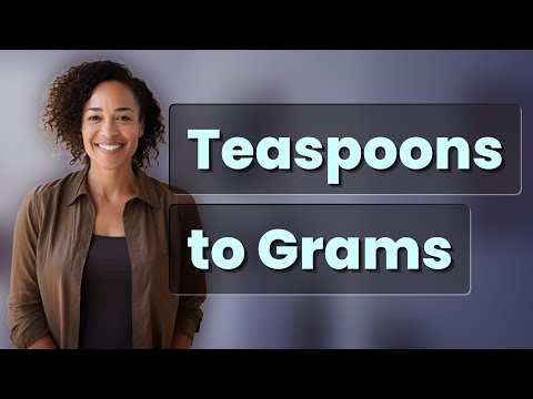 How Do You Convert Teaspoons to Grams for Baking?