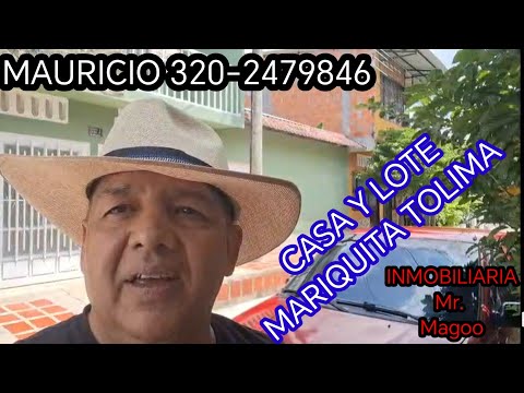 🔵💲270Millones. CASA Y LOTE MARIQUITA TOLIMA, DOS PISOS 12*12 cel. 320-2479846