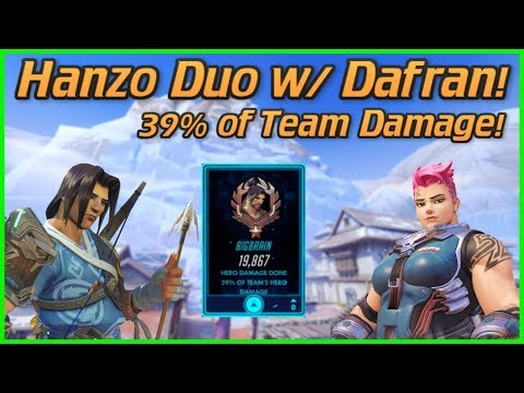 I Duoed w/ Dafran and POPPED OFF! 39% Of Team Damage (Samito Top 500 Hanzo)
