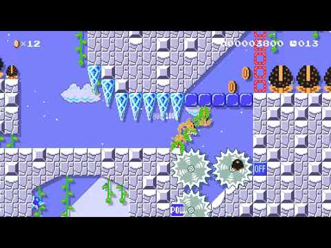20 Sec: ice ice cave by ScottSmits, Super Mario Maker 2