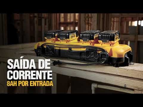 Multicarregador Rapido 4 Entrada 12V-20V Dcb104-B2 Dewalt