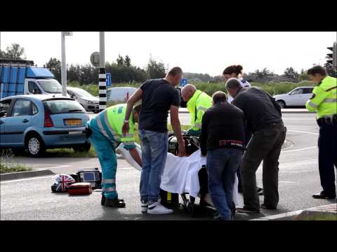 Motorrijder over de kop en gewond, N201 Vinkeveen / A2 Vinkeveen