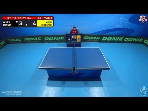 08:00 Andrii Rehush 2 - 3 Vitalii Krokhmal West 1 WIN CUP 12.12.2022 | TABLE TENNIS WINCUP