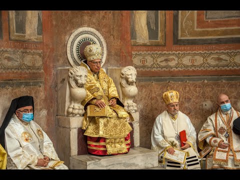 Il Patriarca Youssef Absi celebra a Divina Liturgia na Basílica de Santa Maria in Cosmedin