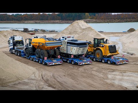 Three new construction semi low loaders for transportbedrijf Schoones B.V.