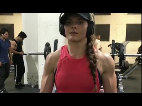 Fit Women Workout 2019 - SLOW MO  Ashleigh Pope BLASTS shoulders! Part - 192