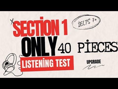 ONLY SECTION 1 - IELTS LISTENING TEST | SECTION BASED TEST (O'KTAMJON DILBAROV)