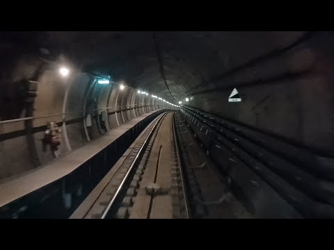 Copenhagen Cab ride - subway tunnel / Metro de Copenhague , Trayecto ( Túnel ) ~ Københavns Metro