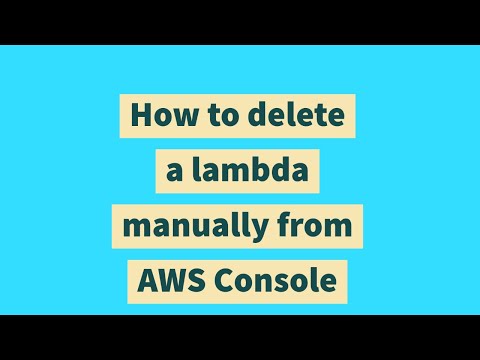 Lambda Delete Function