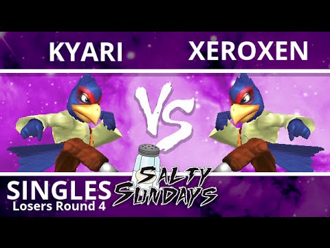 Salty Sunday 4 - Kyari (Falco) VS XeroXen (Falco) - Melee (Losers Round 4)