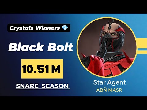 CRYS WINNERS💎 BLACK BOLT ABL 10.51 M [ TASK MASTER & VALKYRIE ] SNARE SEASON 🔥MFF