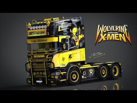 Euro Truck Simulator 2 V8K R520 Wolverine Scania [1.31]