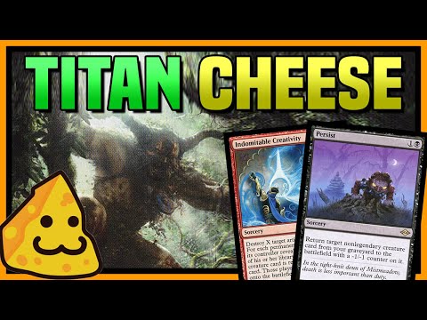 MODERN 🧀 Multi Cheese 🧀 Indomitable Creativity Persist Titan 【 MTG Gameplay 】