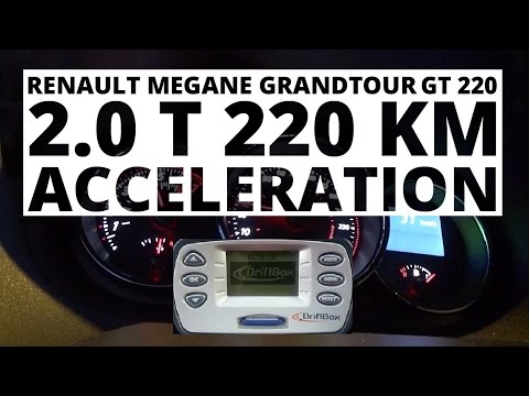 Renault Megane Grandtour GT 220, 2.0 T 220 hp (MT) - acceleration 0-100 km/h