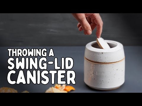 Making a Swing Top Lid on this Pottery Waste Bin is Simply Genius