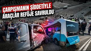 Manisa’da Panelvan ile Halk Otobüsü Çarpıştı : 1 Ölü, 11 Yaralı