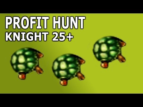 Tibia 2019 · Profit Hunt · Knight 20+ · Fenrock Tortoise (EK Solo Hunting Guide)