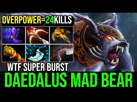 WTF Daedalus For Mad Bear [Ursa] Super Burst Mode 24KIlls By Sccc 7.19d | Dota 2 Highlights