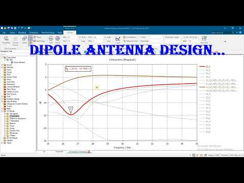 dipole array antenna  1.8GHz  0.9GHz 1.8THz 0.8GHz 38GHz 2.4GHz 2.3GHz ansys hfss