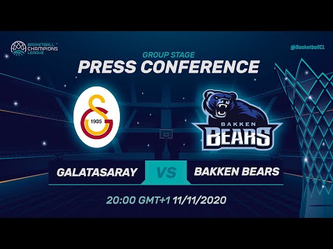 Galatasaray v Bakken Bears - Press Conf. | Basketball Champions League 2020/21