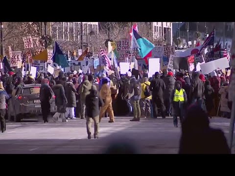 ICE Out march in downtown Minneapolis