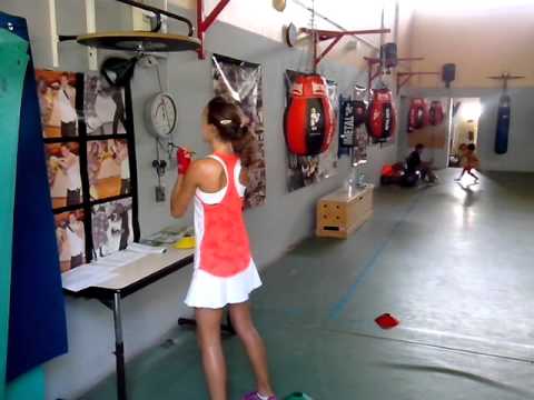 Séance Punching ball...pas évident  !!!