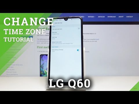 How to Set Date & Time in LG Q60 – Clock Format / Time Zone