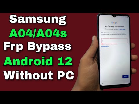 Samsung A04/A04S Frp Bypass Without PC Android 12 | Samsung A04/A04S Frp Unlock Without Restore App
