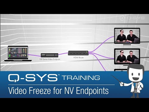 Q-SYS Video Training  |  Video Freeze for NV Endpoints
