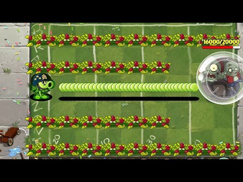 PvZ 2 Challenge - Every 1000 Plants vs Hamster Ball Zombie Level 10 - Who Will Win?