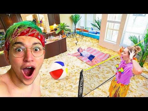 HO TRASFORMATO CASA MIA in una SPIAGGIA!