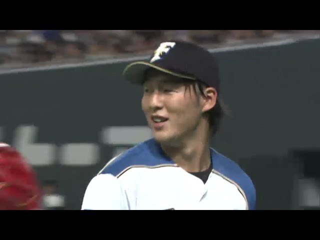 ファイターズのドラ5ルーキー金平 二死3塁のピンチを凌ぐ!!  2014/3/28 F-Bs