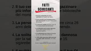 Fatti scioccanti 😮