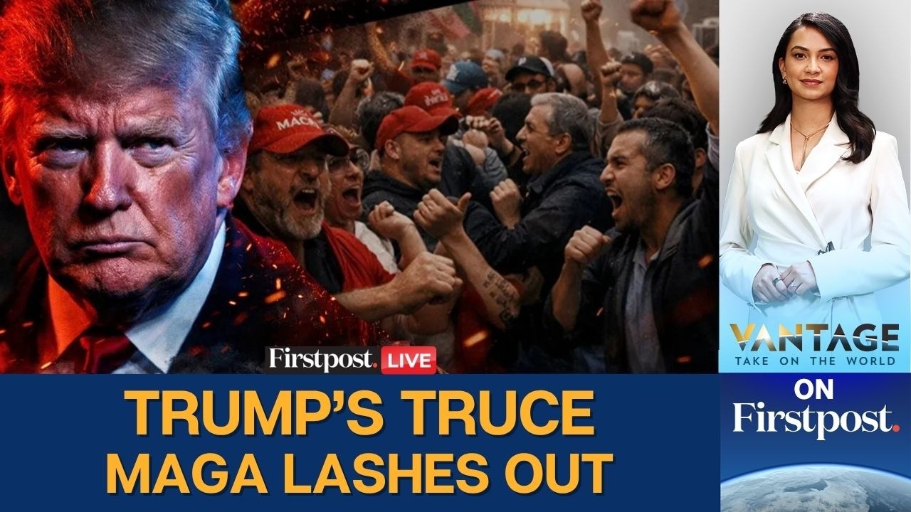 US Iran Peace Talks LIVE: Ceasefire Sparks MAGA Backlash, Protests in Tehran | Vantage on Firstpost