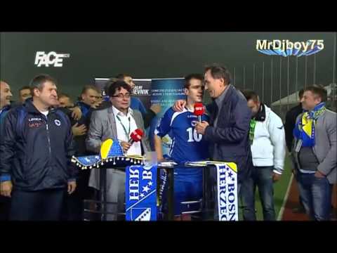 Intervju,Slavlje  Nakon Utakmice I Plasmana Bosne I Hercegovine Na  WM 2014.... BRAZIL..