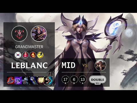 LeBlanc Mid vs Sett - KR Grandmaster Patch 10.19