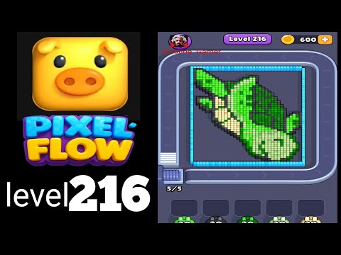 Pixel Flow Level 216 Walkthrough