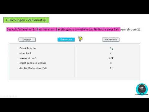 Zahlenrätsel - Gleichungen #3