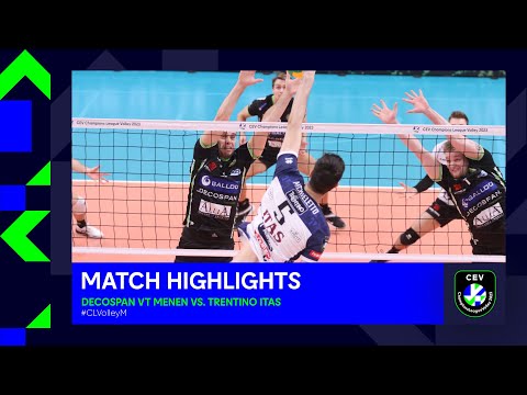 Highlights | Decospan VT MENEN vs. TRENTINO Itas | CEV Champions League Volley 2023